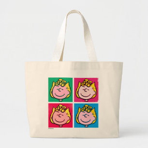 Pop Art Sally Voorbeeld voor uzelf Grote Tote Bag