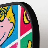 Pop Art Sally | Voorbeeld voor uzelf Pickleball Paddle (Links Detail)