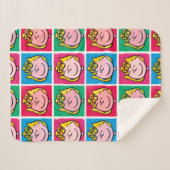 Pop Art Sally | Voorbeeld voor uzelf Sherpa Deken (Voorkant (horizontaal))