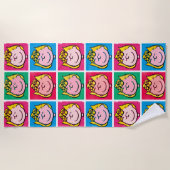 Pop Art Sally | Voorbeeld voor uzelf Strandlaken (Voorkant)