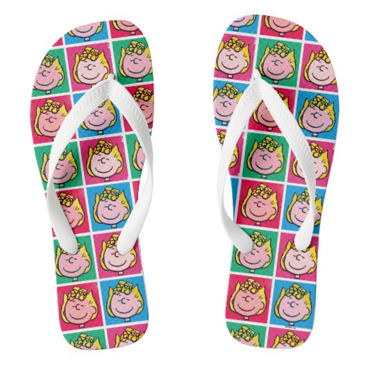 Pop Art Sally | Voorbeeld voor uzelf Teenslippers (Voetbed)