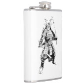 Pop Art Samurai Flask Heupfles (Rechts)