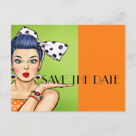 Pop Art SAVE THE DATE Ansichtkaart Briefkaart