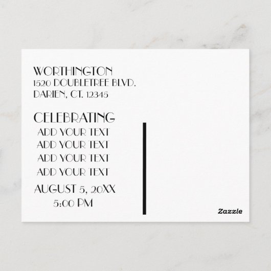 Pop Art SAVE THE DATE Ansichtkaart Briefkaart (Achterkant)