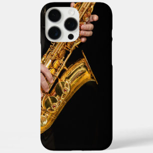 Pop Art Saxofonist – Kleurrijke Jazz  iPhone 16 Pro Max Hoesje