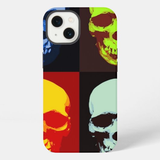 Pop Art Schedel iPhone Hoesje (Achterkant)