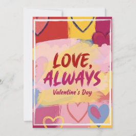 Pop Art Schilderachtige Valentijnskaart  Feestdagenkaart