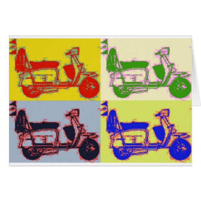 POP ART SCOOTER (Voorkant Horizontaal)