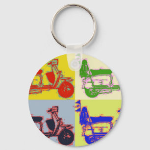 POP ART SCOOTER SLEUTELHANGER