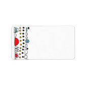 POP ART SCRIBBLY Bat Mitzvah print uw eigen label (Voorkant)