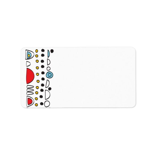 POP ART SCRIBBLY Bat Mitzvah print uw eigen label (Voorkant)