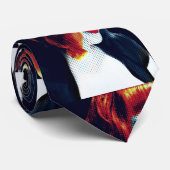 Pop Art Self Portret Stropdas (Opgerold)