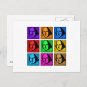 Pop Art Shakespeare Briefkaart (Voorkant / Achterkant)