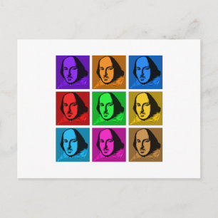 Pop Art Shakespeare Briefkaart