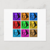 Pop Art Shakespeare Briefkaart (Voorkant)