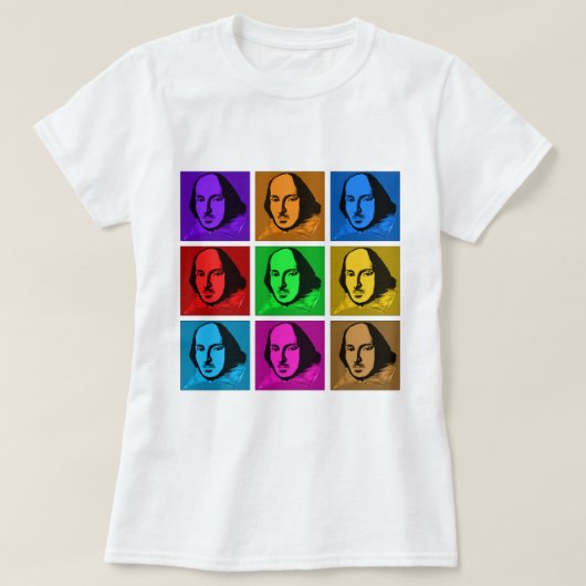 Pop Art Shakespeare T-shirt (Design voorkant)
