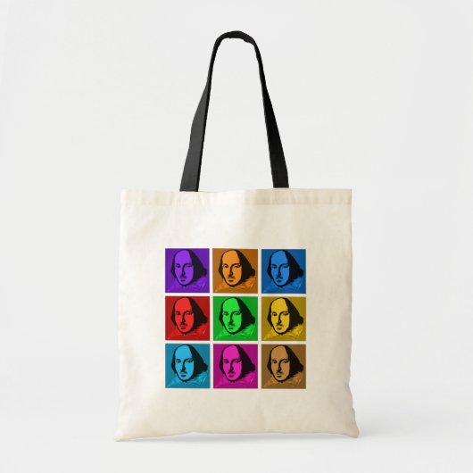 Pop Art Shakespeare Tote Bag (Voorkant)