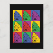 Pop Art Shark Briefkaart (Voorkant)