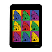 Pop Art Shark Magneet (Verticaal)
