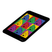 Pop Art Shark Magneet (Linkerzijde)