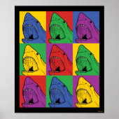 Pop Art Shark Poster (Voorkant)