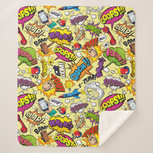 Pop Art Sherpa Deken