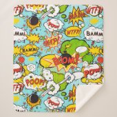 Pop Art Sherpa Deken (Voorkant)