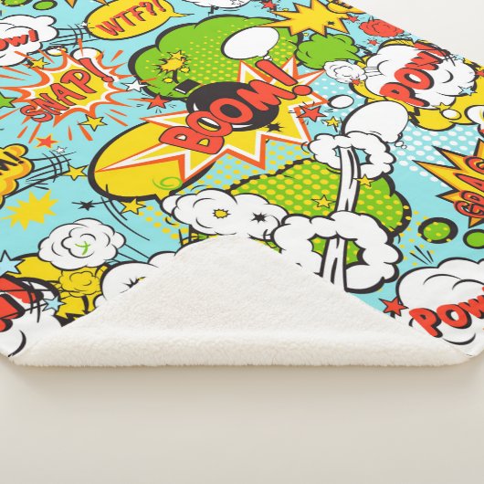 Pop Art Sherpa Deken (3/4)