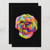 Pop Art Shih Tzu Cute Puppy Eigenaar Bedankkaart (Voorkant / Achterkant)