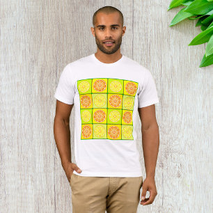 Pop Art Sinaasappels en Citroenen Citrusvruchten T-shirt