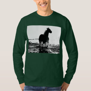 Pop Art Sjabloon Deep Forest Green Elegant Modern T-shirt