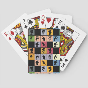 Pop Art Skateboarders Collage Speelkaarten