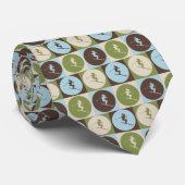 Pop Art Skiing Stropdas (Opgerold)