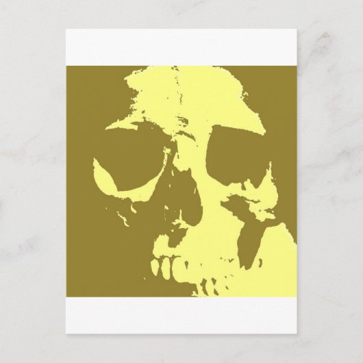 Pop Art Skull Briefkaart (Voorkant)
