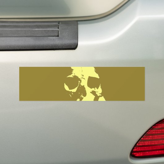 Pop Art Skull Bumpersticker (Op auto)