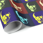 Pop Art Skull Cadeaupapier (Rol Hoek)