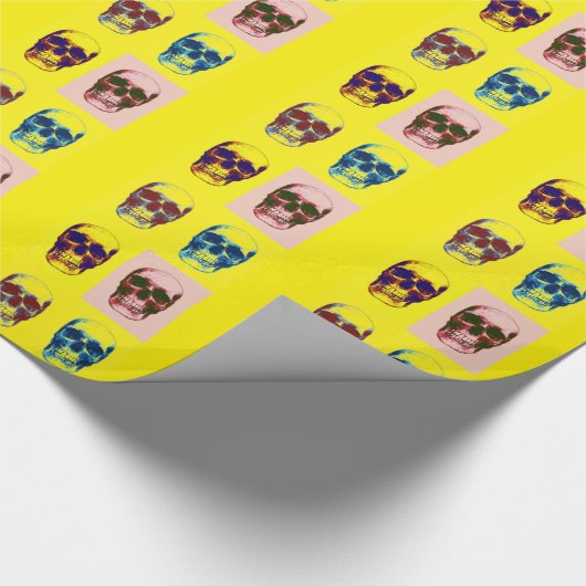 Pop Art Skull Cadeaupapier (Hoek)