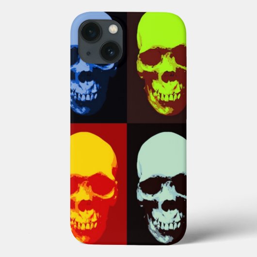 Pop Art Skull Case-Mate iPhone Case (Achterkant)