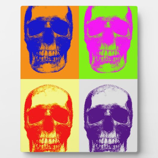 Pop Art Skull Fotoplaat (Voorkant)