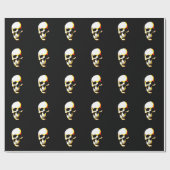 Pop Art Skull Kerst inpakpapier (Vlak)