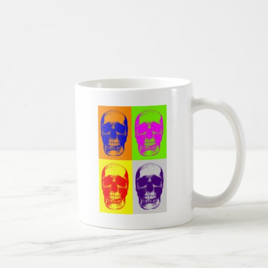 Pop Art Skull Koffiemok (Rechts)