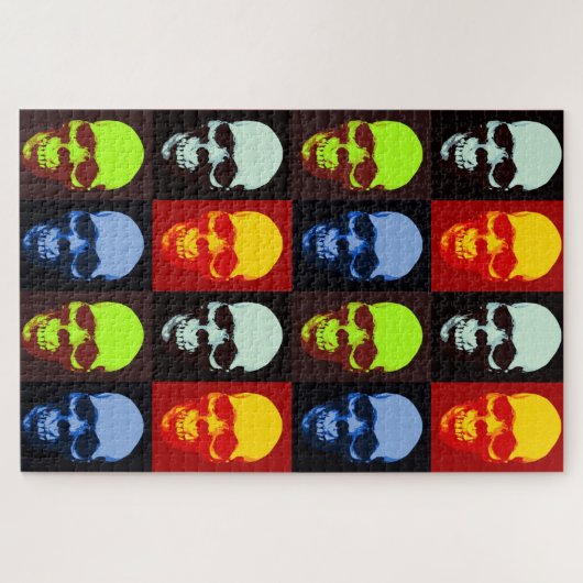 Pop Art Skull Legpuzzel (Horizontaal)