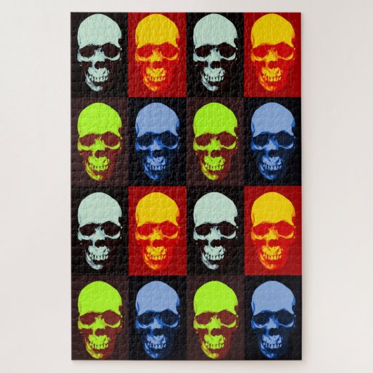 Pop Art Skull Legpuzzel (Verticaal)