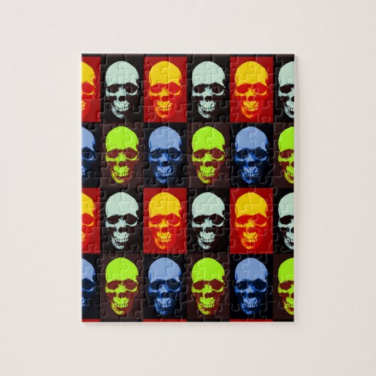 Pop Art Skull Legpuzzel (Verticaal)