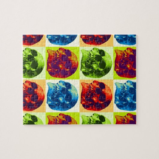 Pop Art Skull Legpuzzel (Horizontaal)