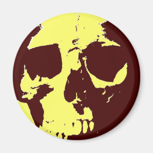 Pop Art Skull Magneet