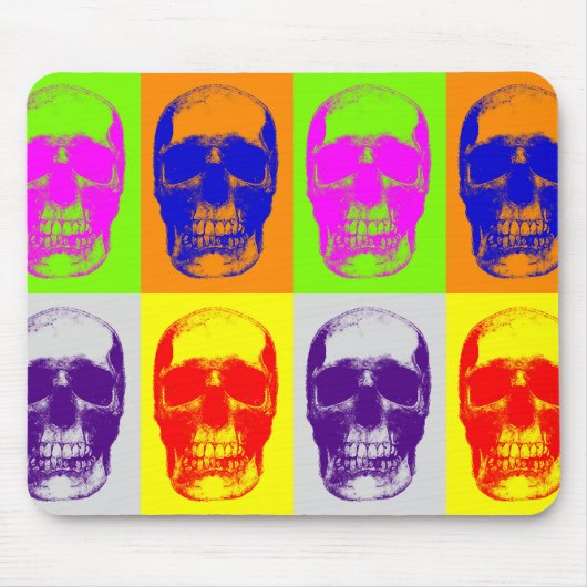 Pop Art Skull Muismat (Voorkant)