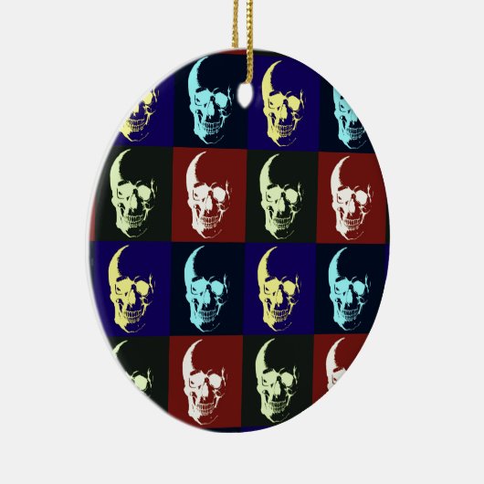 Pop Art Skull Ornamenten (Rechts)