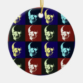 Pop Art Skull Ornamenten (Voorkant)