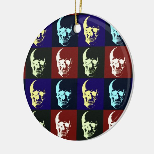 Pop Art Skull Ornamenten (Links)
